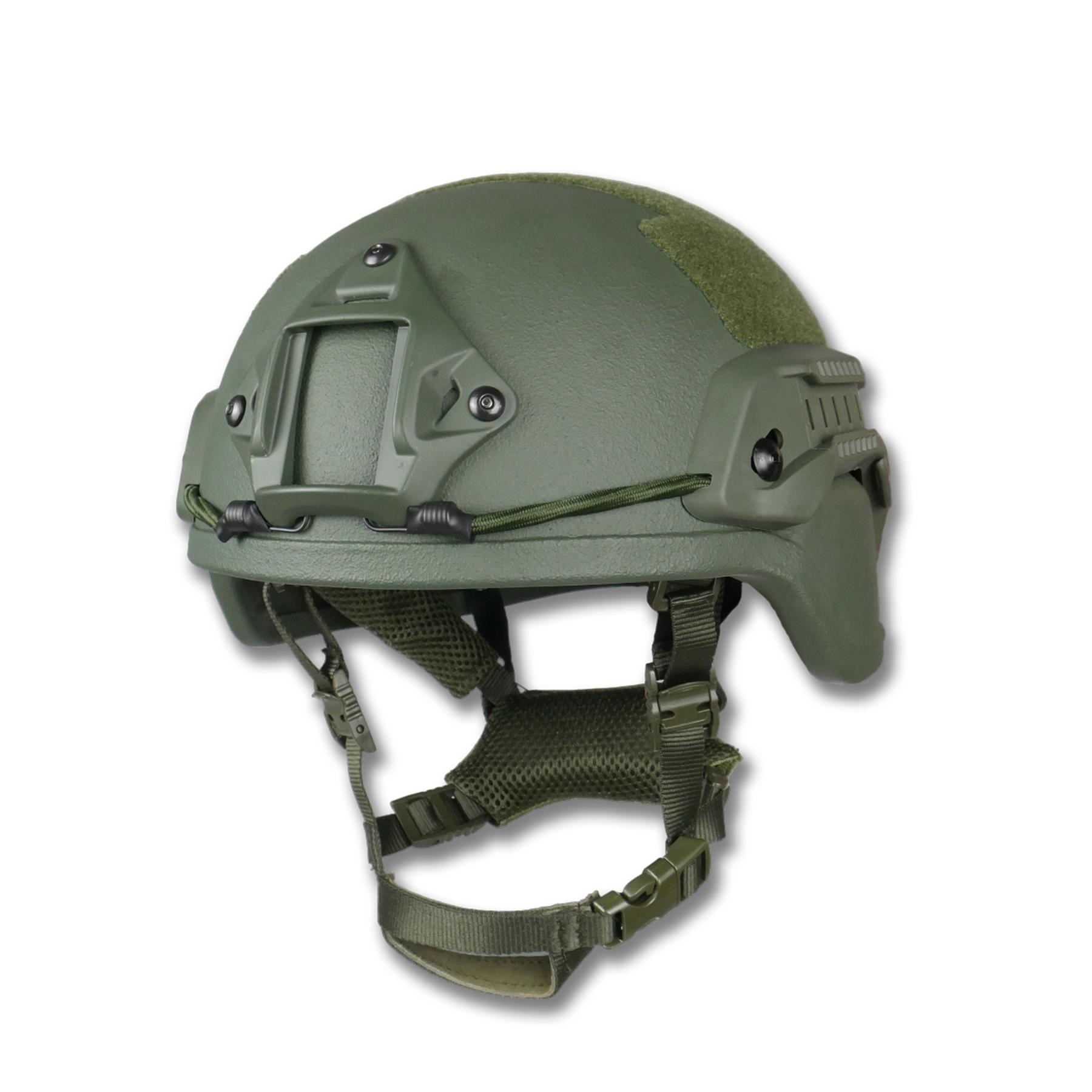 Шолом MICH (ARC-рейки, Velcro-панелі , Передній кронштейн під NVG) в комплекті з чохлом